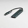 USB-хаб STEM 7 в 1, серый, алюминий с логотипом | Закажите в лиОни Ростов-на-Дону